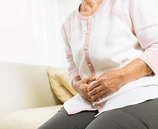 Elderly people suffer from constipation due to lack of sufficient fibre in the diet, not drinking enough water, abnormal levels of blood calcium, potassium or magnesium and endocrine disorders 