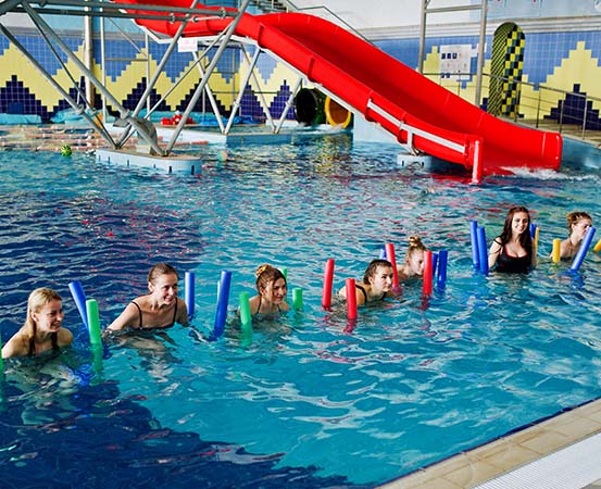 The physical properties of water provide natural resistance that makes aqua aerobics a good exercise for muscle toning.