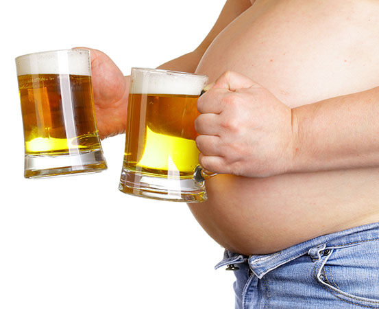 Excess alcohol consumption increases the risk for obesity.