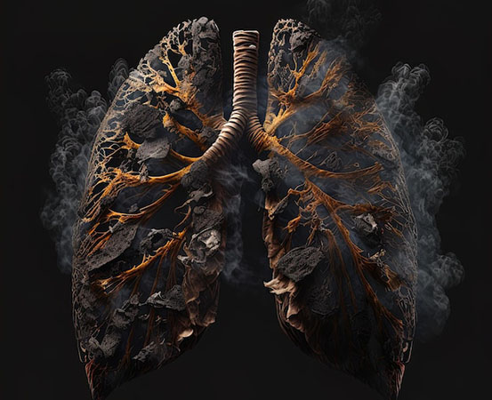 Caused by prolonged exposure to coal dust, black lung disease is mostly seen among coal workers