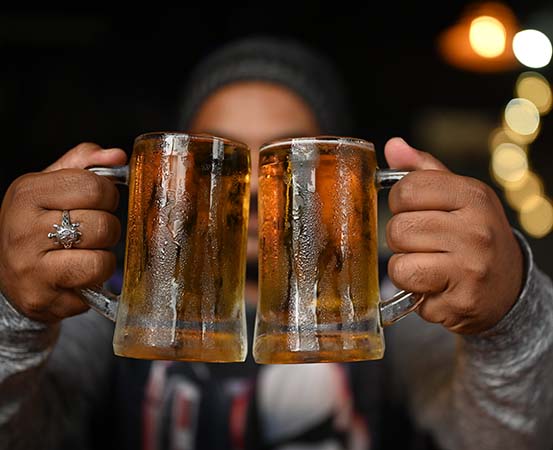 Drinking alcohol in moderation is key to maintaining bone health, say experts