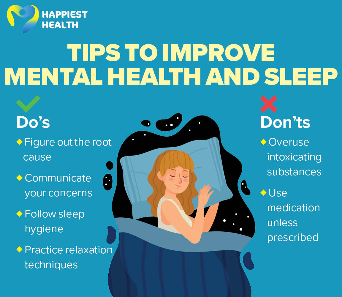 Tips to improve mental health and sleep