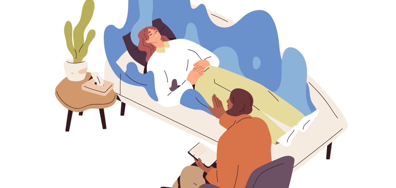 Illustration of hypnotherapy