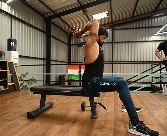 Strength of triceps muscles is essential for overall fitness. Dumbbell workouts for triceps increase strength along with isolating these muscles completely during the exercise.
