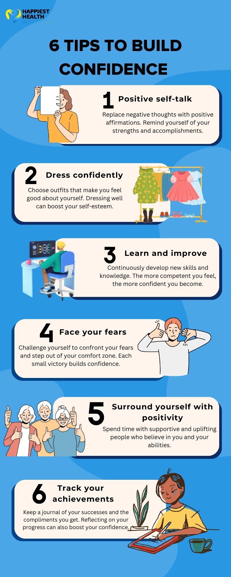 6 tips to build confidence
