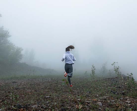 Trail running improves the body's overall muscle engagement and balance