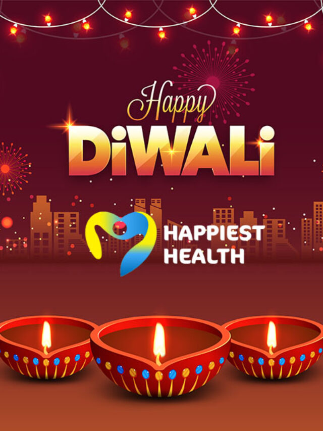 Diwali (Indian festival of lights) night background with illuminated litlamps, and decorating lights, Urban city background.