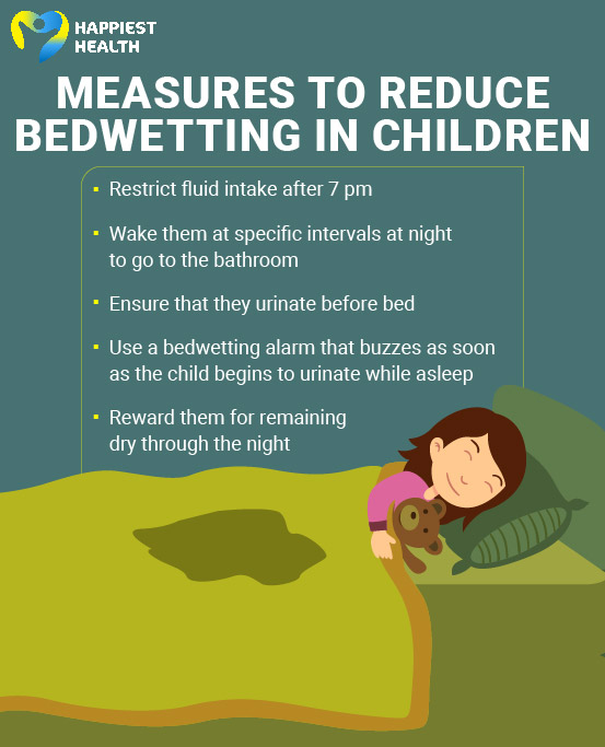 Measures to reduce bedwetting in children