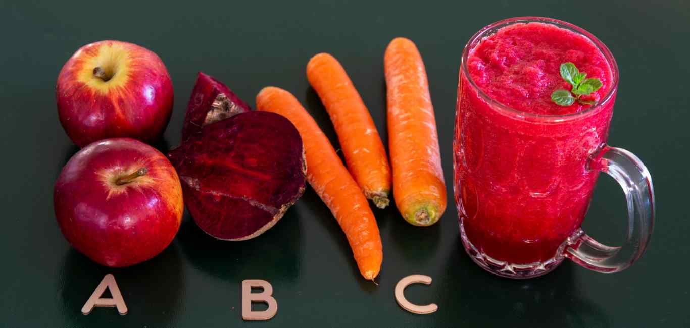 Apple Beetroot Carrot (ABC) juice