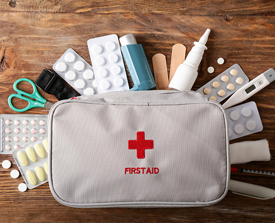 Having the essential components in a first aid box is crucial so that in a time of need, things are readily available to hand.
